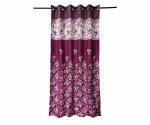 Tanyugg Plain Wine Jute Window Curtain 5x4 ft (Design Romania Panel)