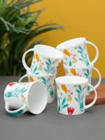 Clay Craft Fine Ceramic Tea/Coffee Cup Set Of 6-200 Ml Each (Jackson Hilton 348)