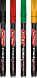 SONI OFFICE MATE Fine Tip Paint Markers Pen (Set of 4, Multicolor)