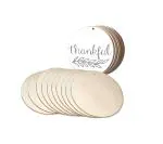 Decor Kafe Paintable Circle Wooden Laser Cut Decoration DIY Products (Pack of 16)