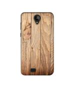Casotec Wooden Texture Design Printed Silicon Soft TPU Back Case Cover for Swipe Konnect Plus