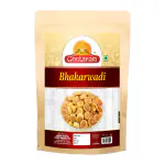 Ghotaram Traditional Style Bhakarwadi Gujrati Mini Bhakarwadi | Authentic Button Bhakarwadi | Mouth-watering Crunchy, Light and Flavourful Tea Chai Party Snack Namkeen Savoury Snack-350g*1Pack