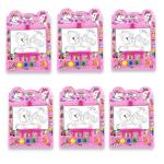 SAMVARDHAN 2 Side Unicorn Coloring Board with 6 Painting Colors for Kids (Pack of 6)