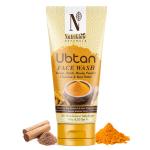NutriGlow NATURAL'S Ubtan Face Wash for All Skin Types with Haldi, Chandan & Rose Water, 100gm