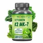 Nutrainix Vitamin K2 MK7 Supplement Stronger Bones & Teeth 120 Vegetarian Tablets