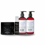 Keraology Keratin Teaser Shampoo And De-Stress Conditioner (300 Ml) With Collatin 33 Hair Masque (200Gm) And Sea Buckthorn Berry Hair Serum (100Ml) Ideal For All Hair Types (Pack Of 4)