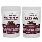 Primal Health Science Keto Isolate Whey Protein With MCT | 30 Servings | Low Carb | Leucine equivalent as in 25 grams of protein | Digestive Enzymes | 1:1 Calorific Ratio of Protein to Fats (2X910g, Rich Chocolate)- Combo
