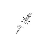 SIMPLY INKED Dagger Temporary Tattoo, Designer Tattoo for all (Dagger tattoo) Pack of 2