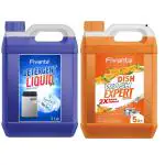 Fivanta 5Ltr Multipurpose Cleaning Gel With 5Ltr Top Load Liquid Detergent- Orange