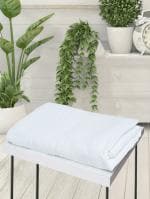 Terry Retail White Plain Cotton Bath Towels 30 x 60 inch (Free Size)