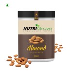 NutriGrove California Almonds 250g - Premium Raw Almonds for Healthy Snacking and Cooking
