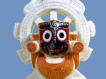 VIJAYA ENTERPRISES Handcrafted Marble Stone Puri Lord Jagannath Idol - 4.5 x 2 inch