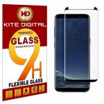 Kite Digital Samsung S8 PLUS FULL GLUE BLACK 5D Premium Tempered Glass Screen Protector Slim 9H Hard 2.5D