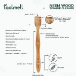 Taal Mell Bamboo Toothbrush & Neemwood Tongue Cleaner (Pack of 2 each)