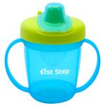 1st Step Spill Proof Cup With Handle Blue - 180 ml