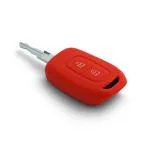 Ashar KeyHub Silicone Key Cover Compatible for Renault: Kwid| Duster| Triber| Kiger (2 Button Remote Key) (Red)