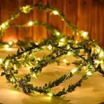 SPECIALYOU.IN Green Vines and USB Fairy Lights for Aesthetic Room Decor for Bedroom, Living Room, Study Room for Backdrop Decoration for wall hanging fake leaves decoration items -2 pcs