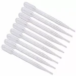 Clear & Sure Plastic Transfer Pipette Dropper, Pasteur Pipette 3ml (Pack of 50)