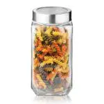 Treo By Milton Cube Storage Glass Jar, 1000 ml, 1 Pc, Transparent