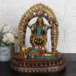 ARTVARKO Handmade Brass Kali Mata Idol Statue - 12 inch