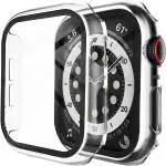 RUPELIK (iWatch Case 42mm Transparent) Smart watch Tempered Screen Guard for iWatch 42mm Case Of Apple Watch Series 1,2,3 With Bumper Case Cover (Transparent) (ONLY ORIGINAL APPLE WATCH CASE) (NOT COPY WATCH CASE)