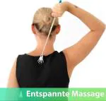 STEXU Stainless Steel Folding Khujali Stick Back Scratcher, Scratch Arm Back, Stainless Steel for Scratching on the Head and Back, Body Massage Tool