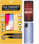 Gs Smart Front And Back Tempered Glass For Tecno Ld7 (Pack Of 2)