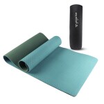 Yogarise Anti-Skid Yoga Mat, Water-Resistant TPE Material, Lightweight & Highly Resilient Material, Convenient to Carry (6mm) (Dual Green)