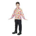 KAKU FANCY DRESSES for Boys Flower Print Shirt/Goa Shirt, Western Costume -Multicolour, 5-6 Year