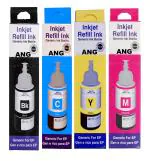 ANG Dye Ink for Eppson L130 Single-Function Ink Tank Colour Printer for 664 Ink Bottles B/C/Y/M Color Set