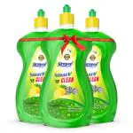 Groyan High Quality Green Lime Smart Clean Dishwash Liquid Gel 1000ml (Pack of 3) Bottle,2x Faster Tough Grease Removal |Utensils Cleaning Dish Wash Liquid.