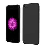 LIRAMARK Silicone Soft Back Cover Case for Apple iPhone 6 Plus / iPhone 6s Plus (Silicone Black)