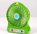 Psight Plastic Portable Rechargeable Led Light Fan Mini Desk Usb Charging Air 3 Mode 1 - Green