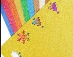 Samvardhan A4-10 Sheet Glitter Sheets (A4 Size) Art & Craft Glitter Sheet Paper(Color Sheets) Multicolor Paper