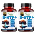 Humming Herbs 5-HTP+ with L-Theanine, L-Tryptophan, GABA, Valerian Root Extract, Chamomile Leaf, Passion Flower (Hydroxytryptophan) Mood & Sleep Support 7in1 | 650MG | 90 Caps