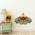 Lanstick Vinyl Multicolor Lamp Image Self Adhesive Wall Sticker 28 inch