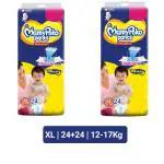 Mamypoko standard baby diaper pants- XL (24+24 pieces)