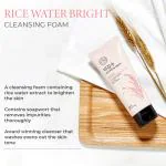 The Face Shop Rice Water Bright Foaming Cleanser, Face Wash for glowing skin & even skin tone