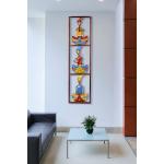 CraftOwl Metal Emboss Tribal Sardar Musician Rajasthani Wall Hanging Decorative Showpiece Figurine Traditional Gift for Home Decor 38 x 2 x 10 Inch, Multicolor