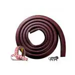 Kids Station Made in India Baby Proofing Edge Protector for Kids Safety, Rubber Edge for Sharp Furniture Edges and Corners, A Baby Safety Product (50g/mt Dense, 2mts, L- Shape, Brown)