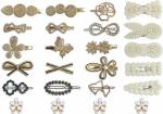 ACCESARS Korean Style Rhinestone Women's Set Hair Clip Pearl Mini Clutcher hair Tic Tac Lock pin Hair Accessories set For Women And Girls (24 Pcs)