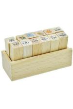 Artool ST94 Wood Wax Stamp Week Days Design Seal Sealing for Envelopes Set of 12