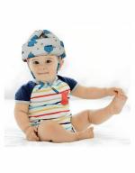 Ortis Global Trade Adjustable Cushioned Baby Safety Helmet (Print May Vary)