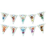 Festiko Cartoon Theme Party Decoration Bunting Banner With Ribbon