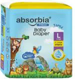 Absorbia Baby Diaper Pants Premium, Large (60 pieces)