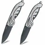 Shruthi Foldable Knife ( Manual ) For Kitchen, Home , Travel and Office Tool stainless steel Assorted Colour/ Design Pack of 1