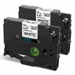 HAIDERY HARDWARE AUTM Oozmas Multicolor Compatible Label Tape Replacement for Tze-231 P Touch Label Tape Laminated Work with Brother Label Maker PTD210 PTH110 PTD400AD, (12mm 1.2 inch) (12mm 0.47 inch) ( Pack of 2)