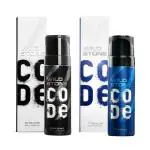 Wild Stone CODE Chrome & Titanium No Gas Long Lasting Body Perfume Combo for Men 120ml (Pack of 2)