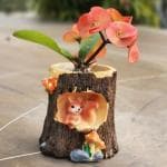 Craftify Cute Hanging Tree Shape Planter Pot for Home Decor(Pack of 1, Brown)