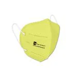Clear & Sure Unisex Anti Pollution, Non woven Reusable 5 Layer All Round Protection , C&SN95 Fabric Approved By SITRA N95 Face Mask with Valve (Pack of 25) Yellow